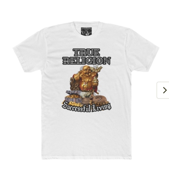 True Religion "successful living" fitted t-shirt. Various colors & styles - Picture 4 of 6